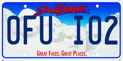 SD license plate 0FUI02