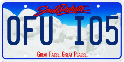SD license plate 0FUI05