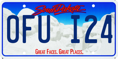 SD license plate 0FUI24