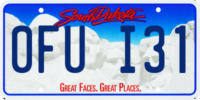 SD license plate 0FUI31