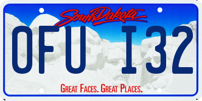 SD license plate 0FUI32