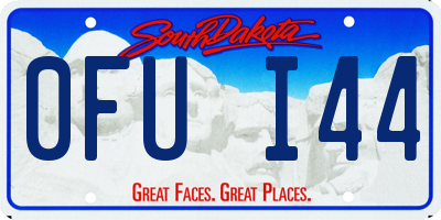 SD license plate 0FUI44