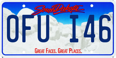 SD license plate 0FUI46