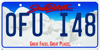 SD license plate 0FUI48