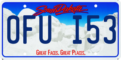 SD license plate 0FUI53