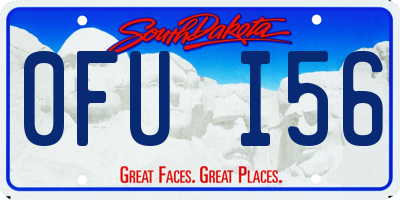 SD license plate 0FUI56