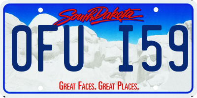 SD license plate 0FUI59