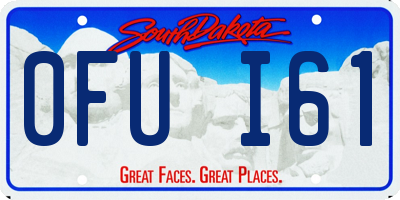 SD license plate 0FUI61