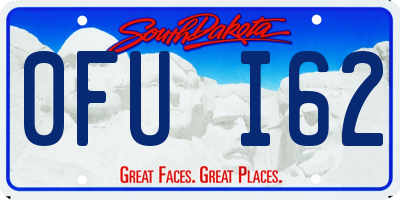 SD license plate 0FUI62