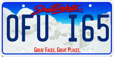 SD license plate 0FUI65