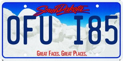 SD license plate 0FUI85