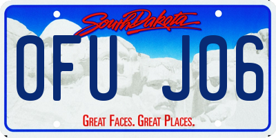 SD license plate 0FUJ06