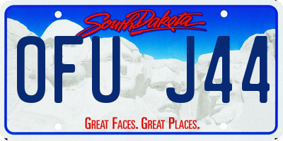 SD license plate 0FUJ44