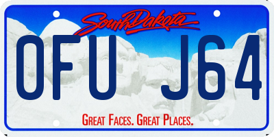 SD license plate 0FUJ64