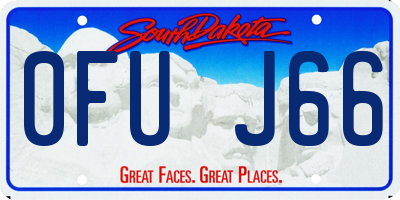 SD license plate 0FUJ66