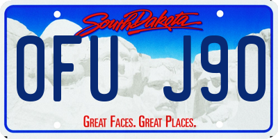 SD license plate 0FUJ90
