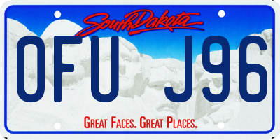 SD license plate 0FUJ96