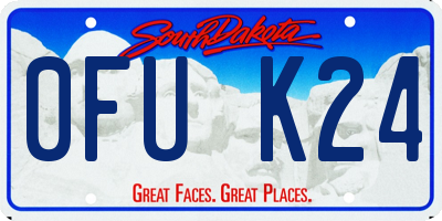 SD license plate 0FUK24
