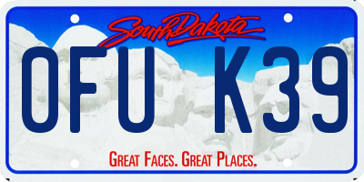 SD license plate 0FUK39
