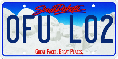 SD license plate 0FUL02