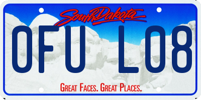SD license plate 0FUL08