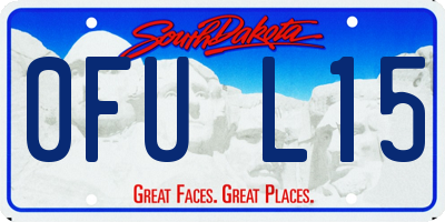 SD license plate 0FUL15