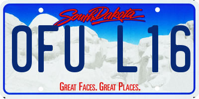 SD license plate 0FUL16