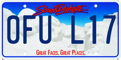 SD license plate 0FUL17