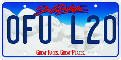 SD license plate 0FUL20
