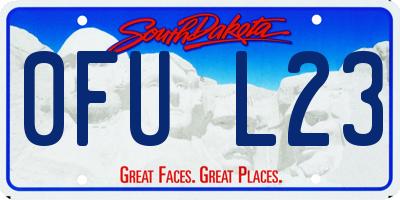 SD license plate 0FUL23