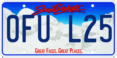 SD license plate 0FUL25