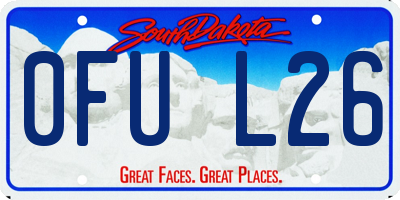 SD license plate 0FUL26
