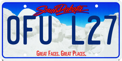 SD license plate 0FUL27