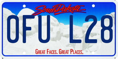 SD license plate 0FUL28