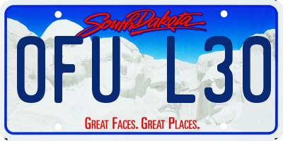 SD license plate 0FUL30