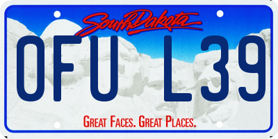 SD license plate 0FUL39