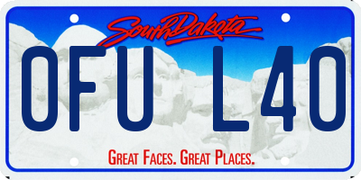 SD license plate 0FUL40