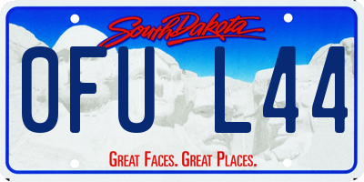 SD license plate 0FUL44