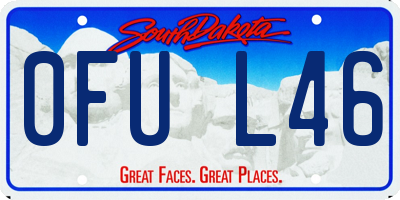 SD license plate 0FUL46