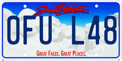 SD license plate 0FUL48