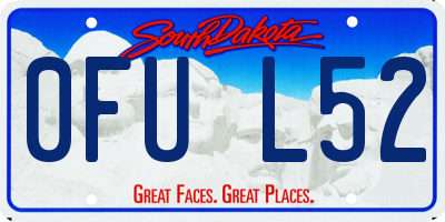 SD license plate 0FUL52