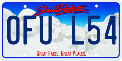 SD license plate 0FUL54