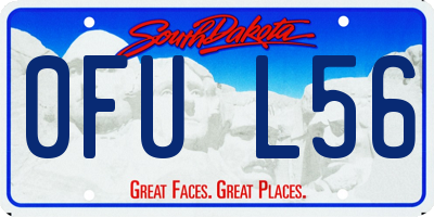 SD license plate 0FUL56