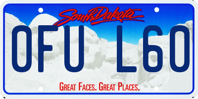 SD license plate 0FUL60