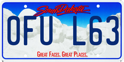 SD license plate 0FUL63