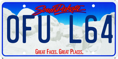 SD license plate 0FUL64