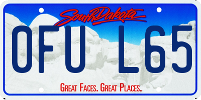 SD license plate 0FUL65