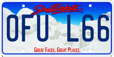 SD license plate 0FUL66