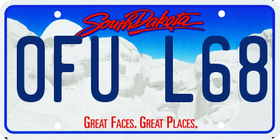 SD license plate 0FUL68
