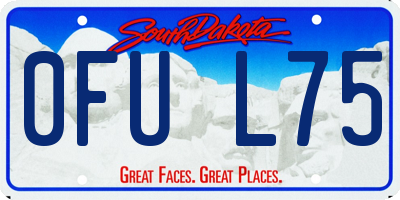 SD license plate 0FUL75